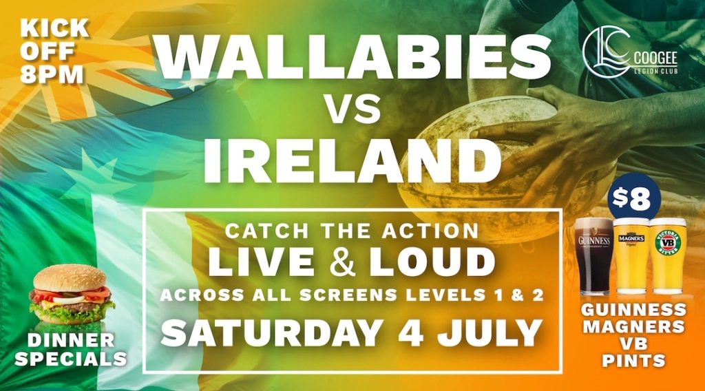 Wallabies vs Ireland game