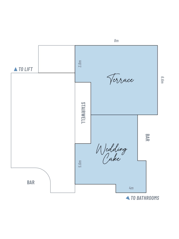 Wedding Cake Room on Level 2 of Coogee Legion Club